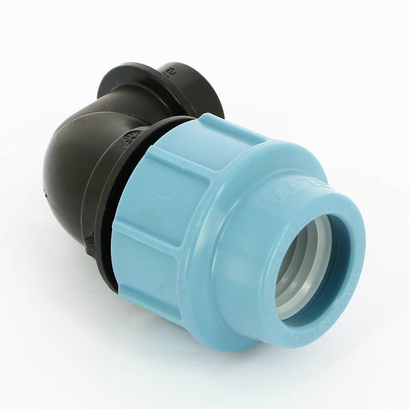 Угольник обжимной Unidelta 32х1/2 внутренняя резьба для ПНД труб 1009032002