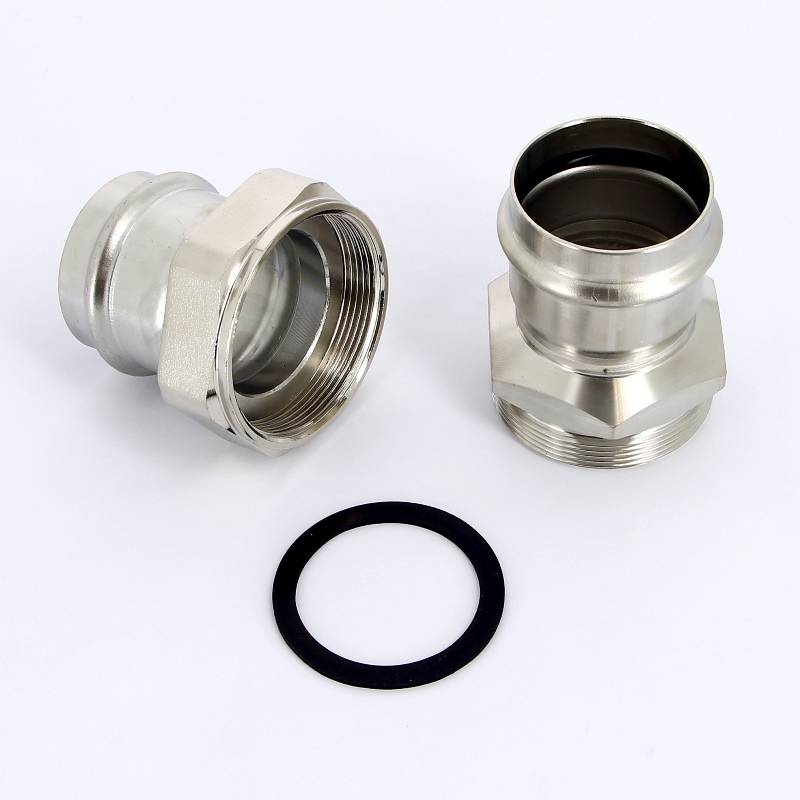 Разъемное соединение Viega Sanpress Inox 2363 пресс-пресс с плоской прокладкой 54 мм 437442