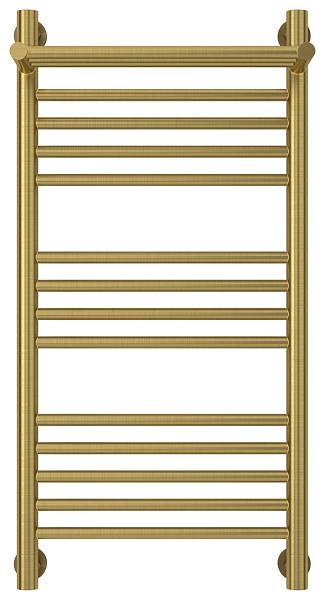 Полотенцесушитель водяной Сунержа Богема+ с 1 полкой 400x800 мм состаренная латунь 051-0223-8040