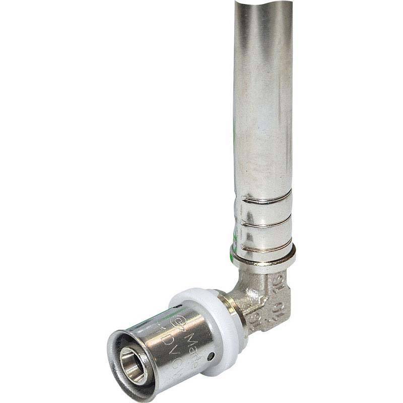 Угол пресс с трубкой для подключения радиатора Uni-Fitt 20x15 мм L=300 мм 717G7153