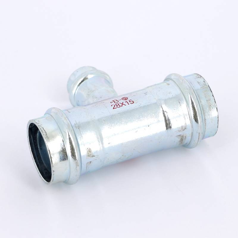 Тройник пресс IBP >B< Press Carbon 28х15х28 мм оцинкованная сталь PC5130 0281528