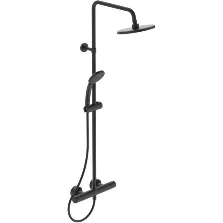 Душевая система Ideal Standard Ceratherm T25 термостатическая черный матовый A7545XG