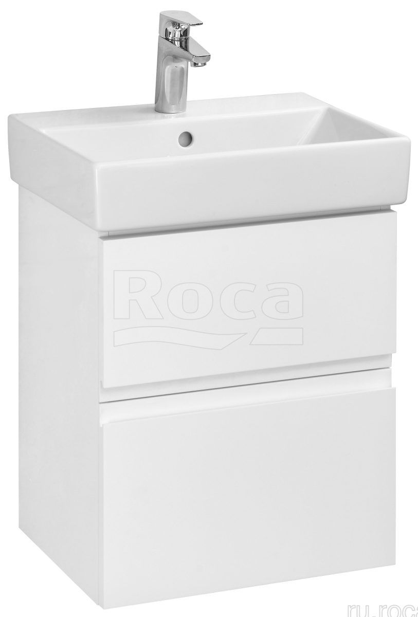 Тумба под раковину Roca Oleta 46 460х374х548 мм белый глянцевый A857638806