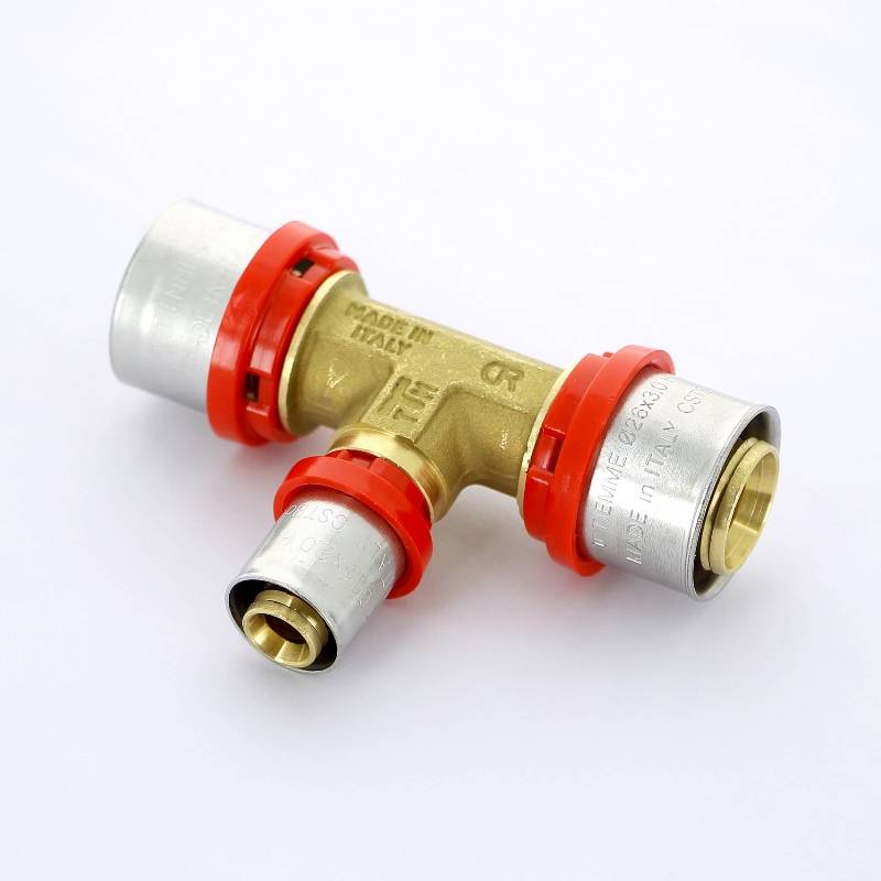 Тройник пресс Tiemme 26х16х26 мм 1650026