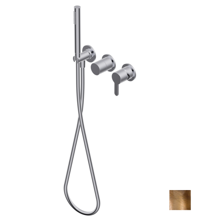 Встраиваемый смеситель для душа Ritmonio Diametro35 Elegance цвет Brushed Bronze PR54GG201BRX