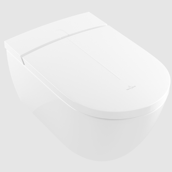 Унитаз-биде подвесной Villeroy & Boch ViClean 385x595x400 мм белый Alpin V0E200R1