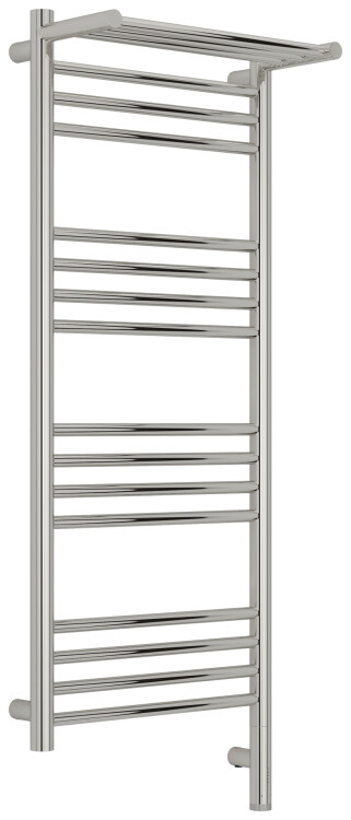 Полотенцесушитель электрический Сунержа Богема 3.1 с 1 полкой 400x1000 мм МЭМ нижнее справа полированная сталь 0060071040