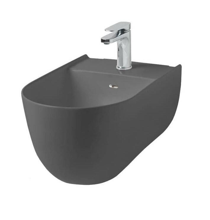 Биде подвесное Artceram The One 350х520х280 мм серая олива THB0011500