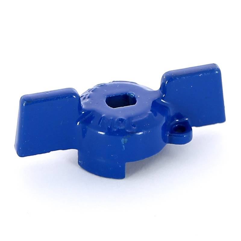 Ручка-бабочка для шарового крана Uni-Fitt 1/2 синяя 129T2100
