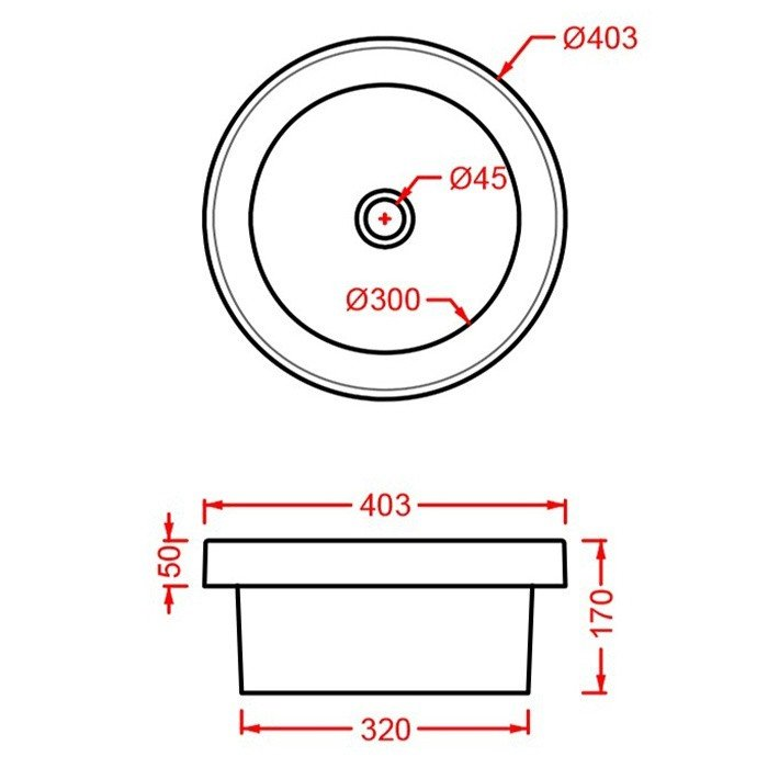 Раковина Artceram FUORI SCALA 403x403x170 мм, цвет Blue avio TFL0323800