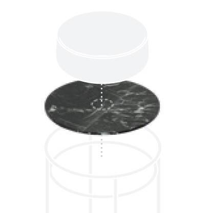 Столешница Artceram Vogue 2.0 440х440 мм Emperador Dark TFA011 92