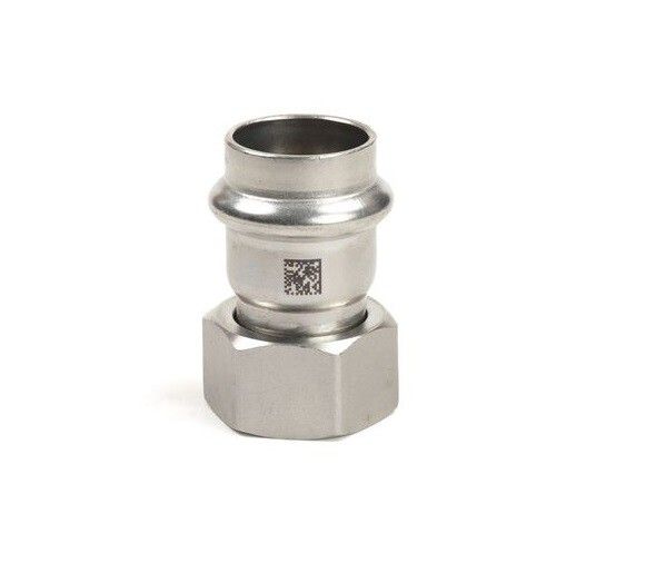 Муфта пресс REHAU EdelPress 15x1/2 НГ нержавеющая сталь 11917151001