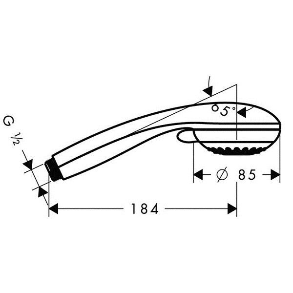 Ручной душ Hansgrohe Crometta 85 Multi 3jet хром 28563000