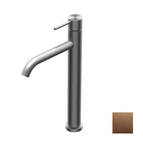 Смеситель для раковины Ritmonio Diametro35 Inox однорычажный Brushed Copper Stainless Steel PVD E0BA0129CSF47