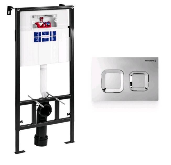 Система инсталляции для унитаза Peštan Sava Fix Slim с клавишей хром глянцевый 40006473