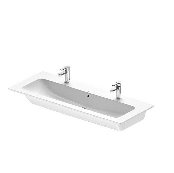 Раковина мебельная Duravit ME by Starck 1230x490 мм с 2 отверстиями для смесителя 2361120024