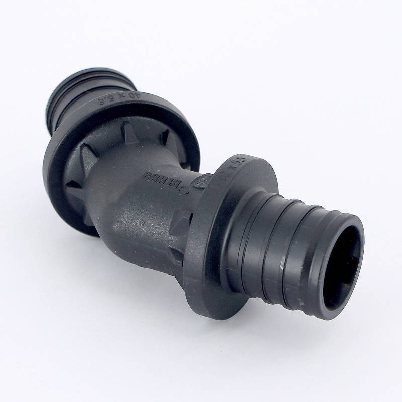 Угольник 45 градусов REHAU Rautitan PX надвижной полимерный 40 мм 160055