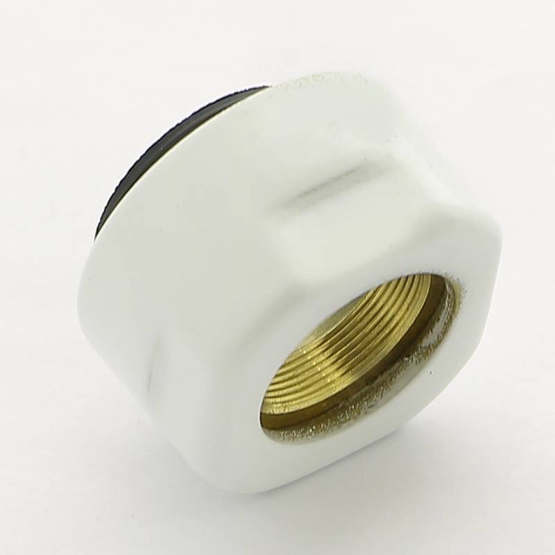 Соединитель для медной трубы Carlo Poletti 15 мм белый A58409E