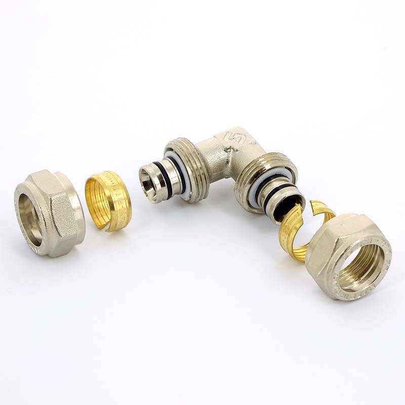 Угол обжимной Uni-Fitt 20 мм никелированный 663N7700