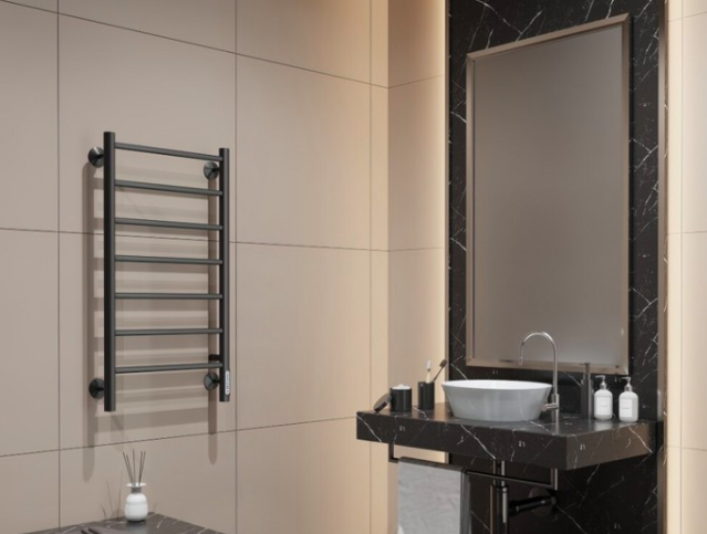 Полотенцесушитель электрический Larusso Астор КС П7 400x800 мм белый RAL 9016 9559