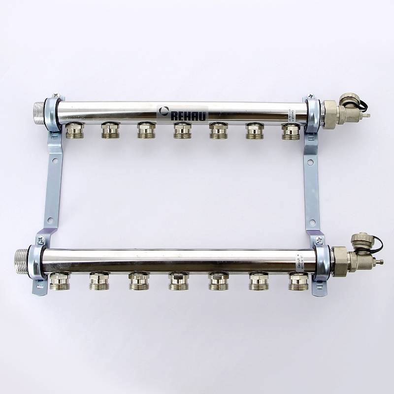 Коллекторная группа REHAU HLV 1 x 3/4 7 выходов с воздухоотводчиком 110209