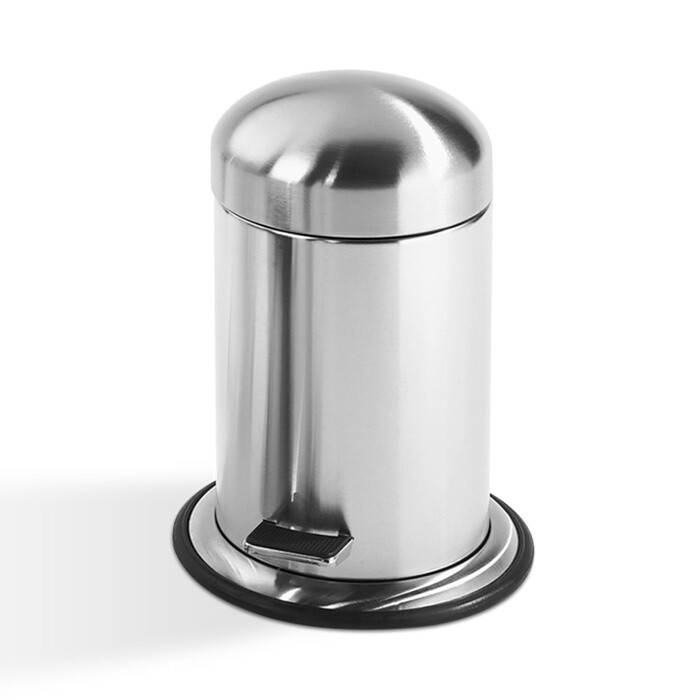 Ведро для мусора Decor Walther TE 30 225х225х310 мм сталь матовая/сталь полированная 0608176