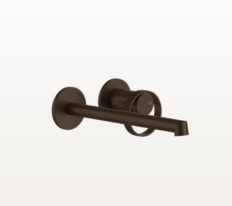 Смеситель для раковины, Gessi, Anello, настенный встраиваемый, цвет-Dark Bronze