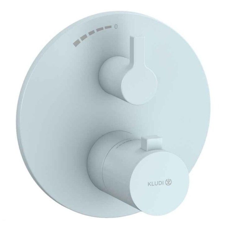 Смеситель для душа Kludi Nova Fonte Puristic на 1 потребитель встраиваемый голубой матовый 20885O415