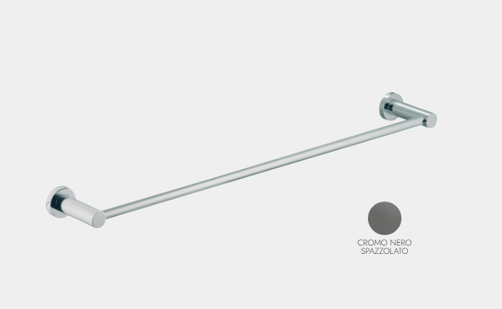 Полотенцедержатель Fima Carlo Frattini F6000 600 мм хром черный брашированный F600060CS