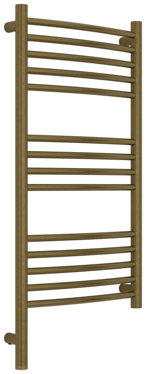 Электрический полотенцесушитель Сунержа Богема 3.1 выгнутая 800x400 мм МЭМ нижнее слева бронза состаренная 05-6002-8040