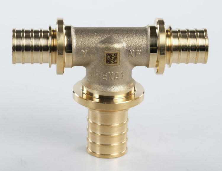 Тройник REHAU RAUTITAN MX 16x25x16 мм латунь 11081021001