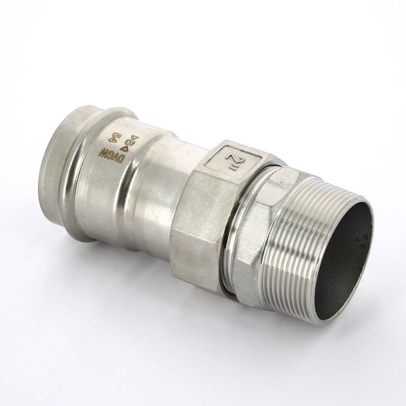 Муфта разборная IBP B-Press Inox 54 мм x 2 НР нержавеющая сталь PS4331G0541600