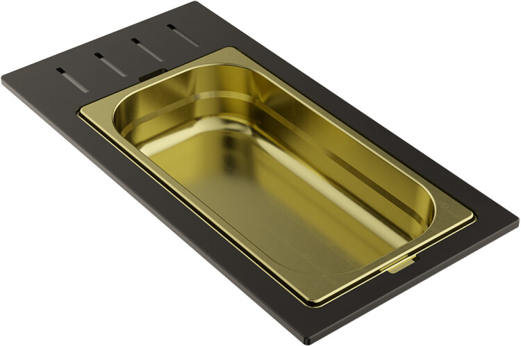 Контейнер OMOIKIRI DC-01-1 433x220x65 мм светлое золото 4999039