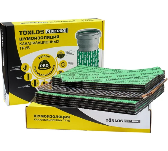 Комплект для шумоизоляции канализационных труб, TONLOS, Home, Pipe Pro