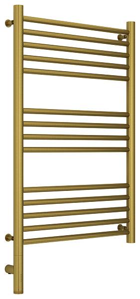 Полотенцесушитель электрический Сунержа Богема 3.0 прямая 500x800 мм левый состаренная латунь 051-5804-8050