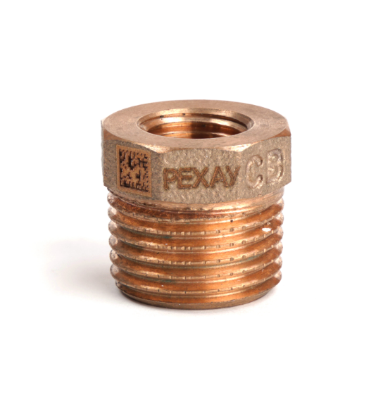 Футорка редукционная REHAU AURLINE НВ 1/2 x 1/4 красная бронза 12084781001
