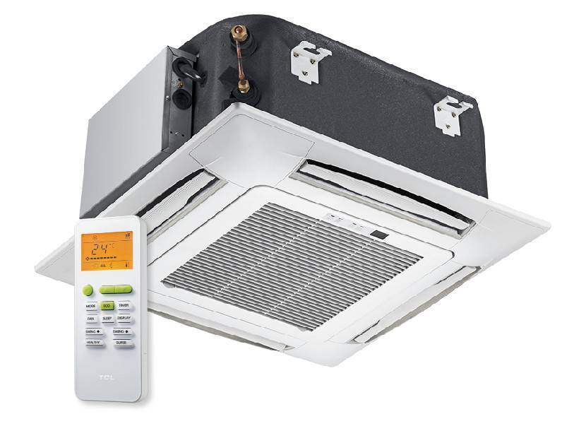Кассетный внутренний блок мульти-сплит системы TCL TQCM-09HRID/FM-Q4 с панелью TQCM-09HRID/FM-Q4