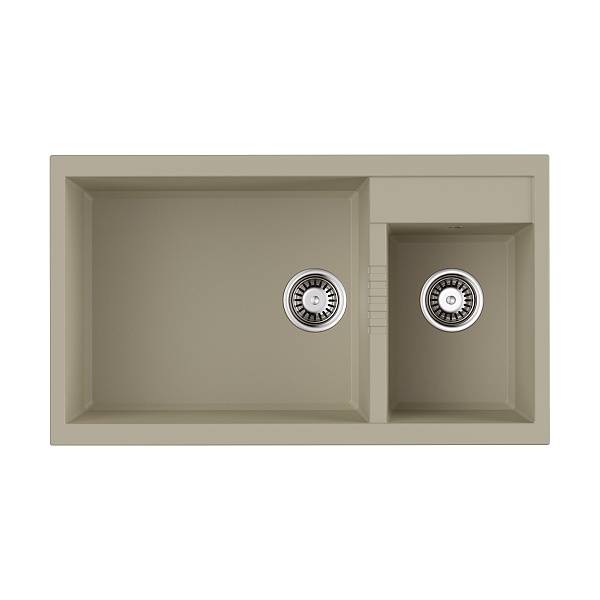 Кухонная мойка Omoikiri Tedori 86-2-LB-BE 86x50 см ваниль 4993933