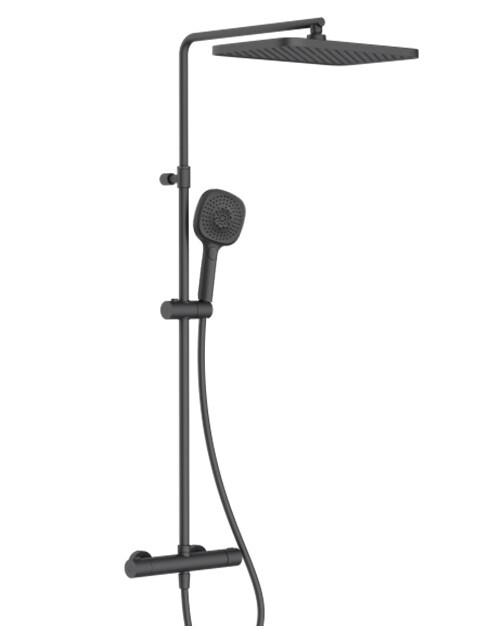 Душевая стойка Splendy Relax S со смесителем черный матовый RS208XTP36S3BM