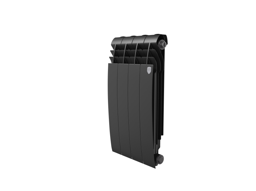 Радиатор алюминиевый Royal Thermo Biliner Alum 500 Noir Sable 4 секции боковое подключение НС-1250267