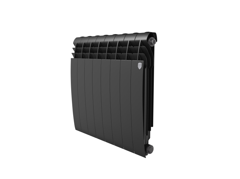 Радиатор алюминиевый Royal Thermo Biliner Alum 500 Noir Sable 8 секций боковое подключение НС-1250270