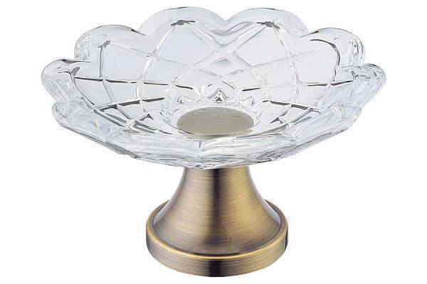 Мыльница Boheme 10201 настольная круглая бронза 10201