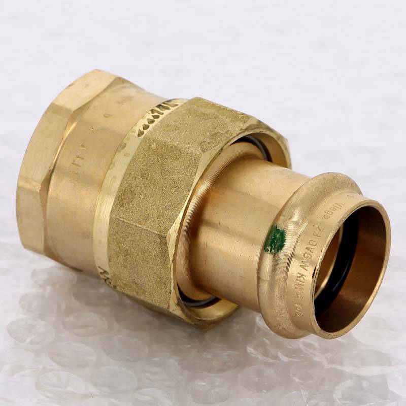 Муфта разъёмная пресс Viega Sanpress бронза 28x1 ВР 128975