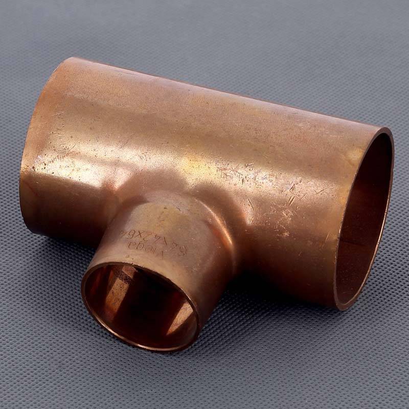 Тройник медный под пайку Viega 64х42х64 мм 595227