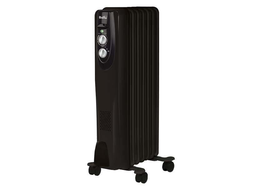 Масляный радиатор Ballu Comfort 7 секций 1500 Вт черный BOH/CL-07BRN