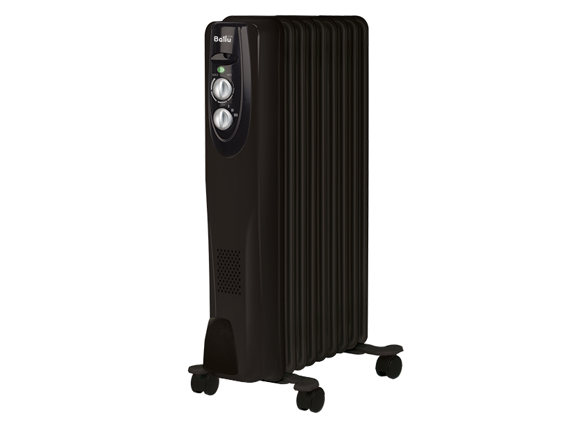 Масляный радиатор Ballu Comfort 9 секций 2000 Вт черный BOH/CL-09BRN