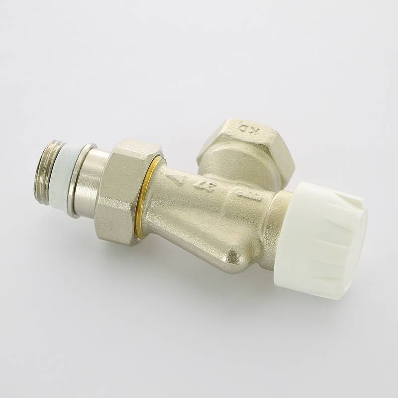 Вентиль термостатический Simplex угловой-осевой HB 1/2 с преднастройкой никелированный F34008