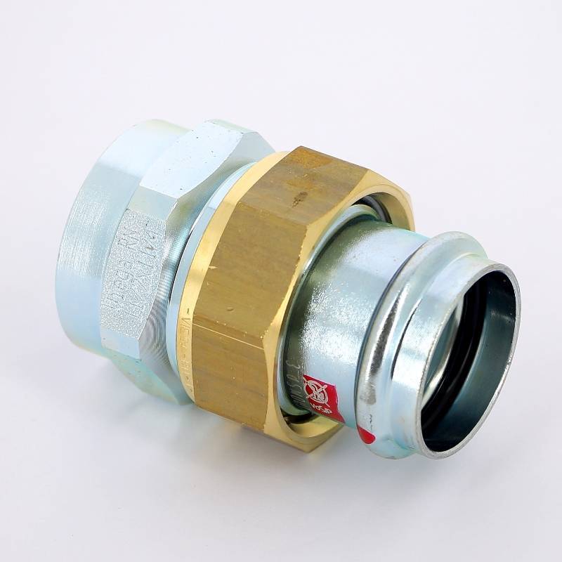 Муфта пресс с накидной гайкой Viega Prestabo 28x1 1/4 оцинкованная сталь 643492