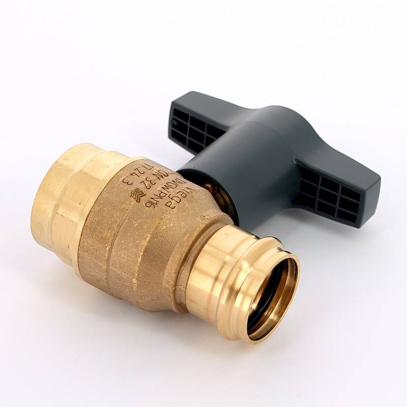 Кран шаровой пресс-В Viega Easytop 35 мм x 1 1/4 SC-Contur бронза 746797