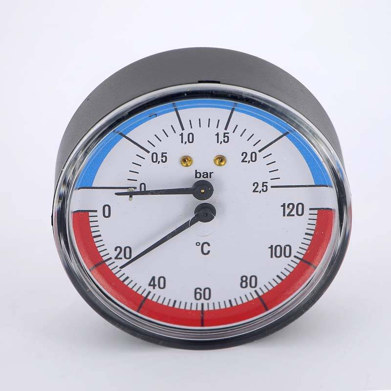 Термоманометр аксиальный Watts F+R 818 2.5 бар 120 °C 1/2 10009463